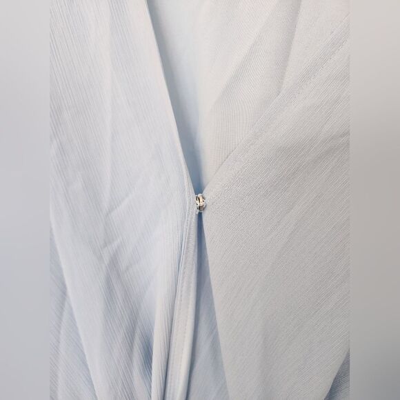 FASHION Women's midi dress, Size XL, Light blue, belt, NWT - Picture 3 of 5